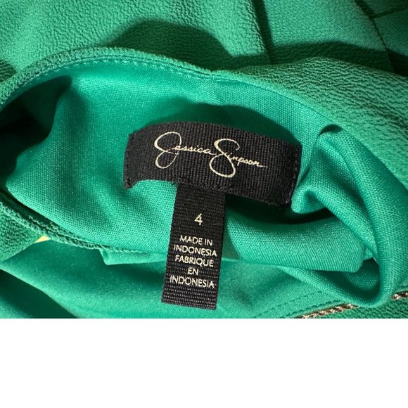 Jessica Simpson Bow-Back Flutter-Sleeve Dress in size 4 - Picture 8 of 10